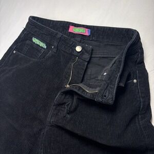 Empyre Tori Black Corduroy Pants Size 4 High Rise Straight Leg Y2K Skate 90s Hip